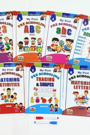 Pre Schooling Write & Wipe Set Of 11 Books